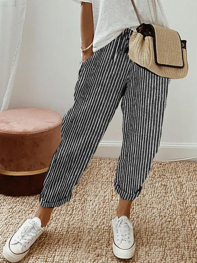 Elegant Comfort Fluid Trousers