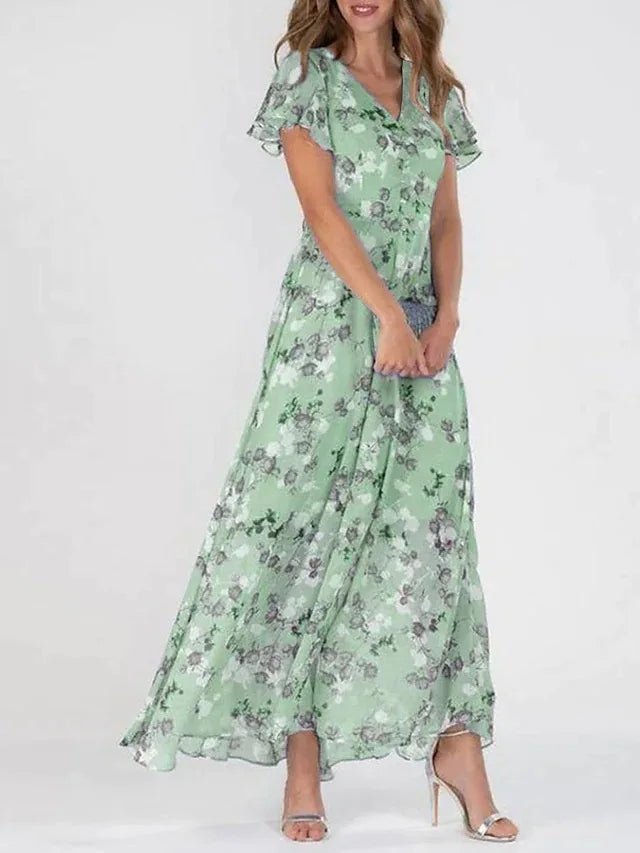 ZURI | ELEGANT AND FLOWY DRESS WITH SLIMMING EFFECT
