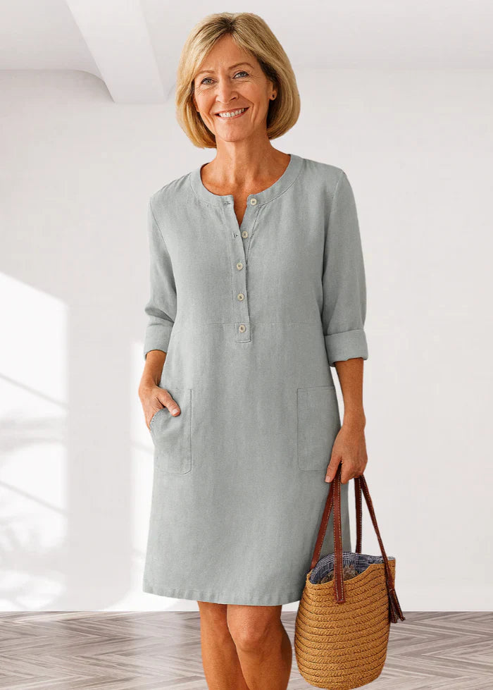 EVI | Casual women's dress with a relaxed fit and timeless look for every day