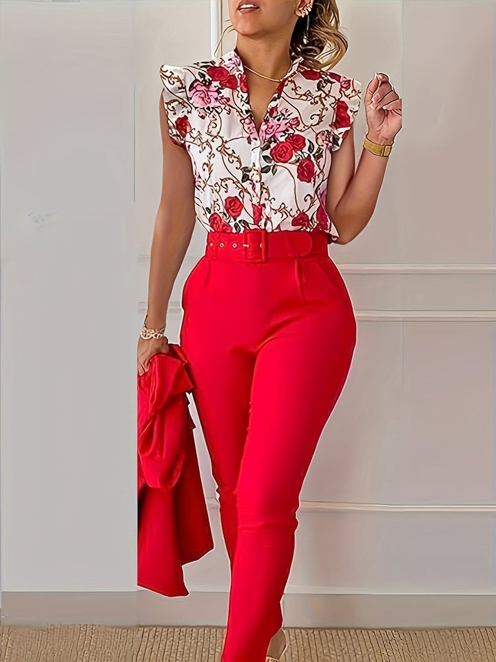 Florabel - Elegant Ruffled Sleeve Set