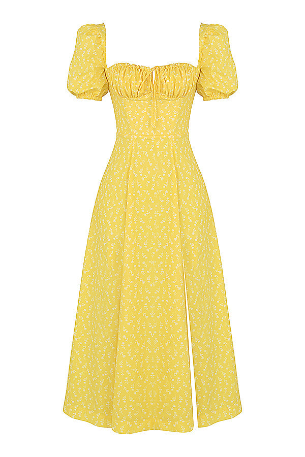 Aviana - Puff Sleeve Bloom Dress