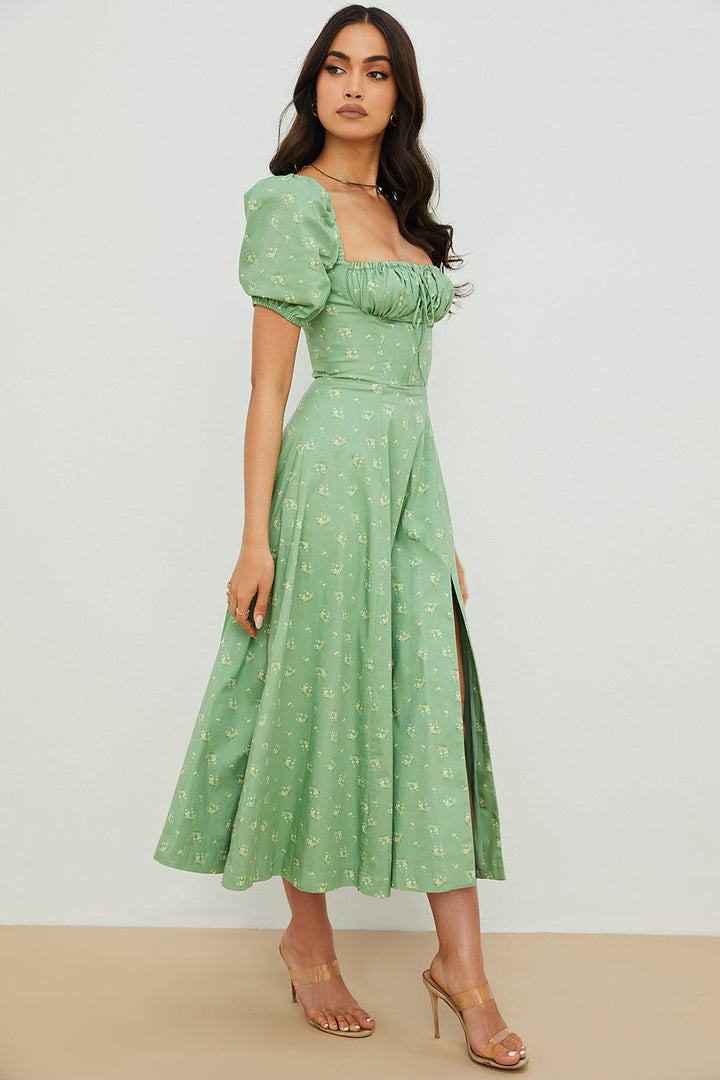 Aviana - Puff Sleeve Bloom Dress