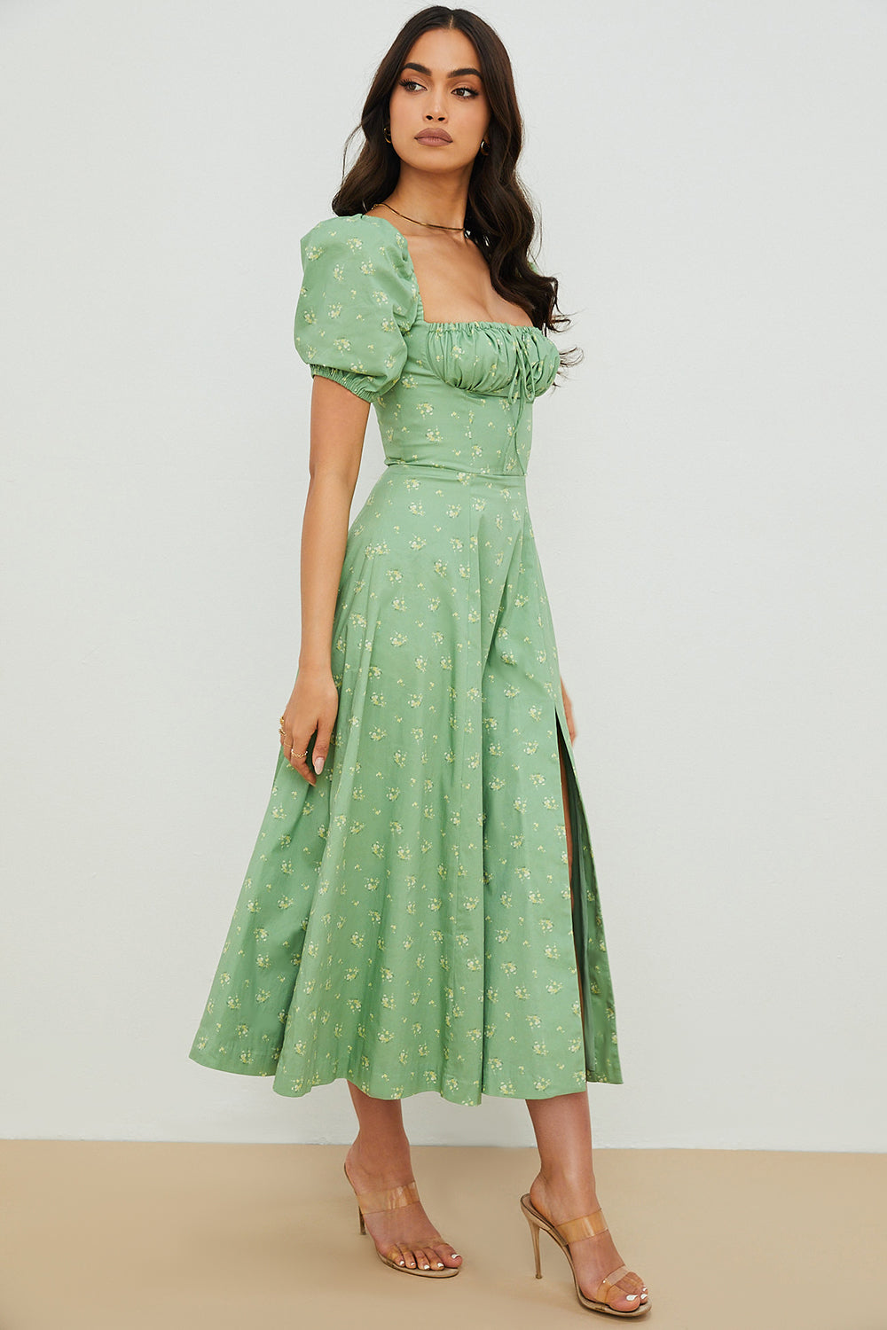Aviana - Puff Sleeve Bloom Dress