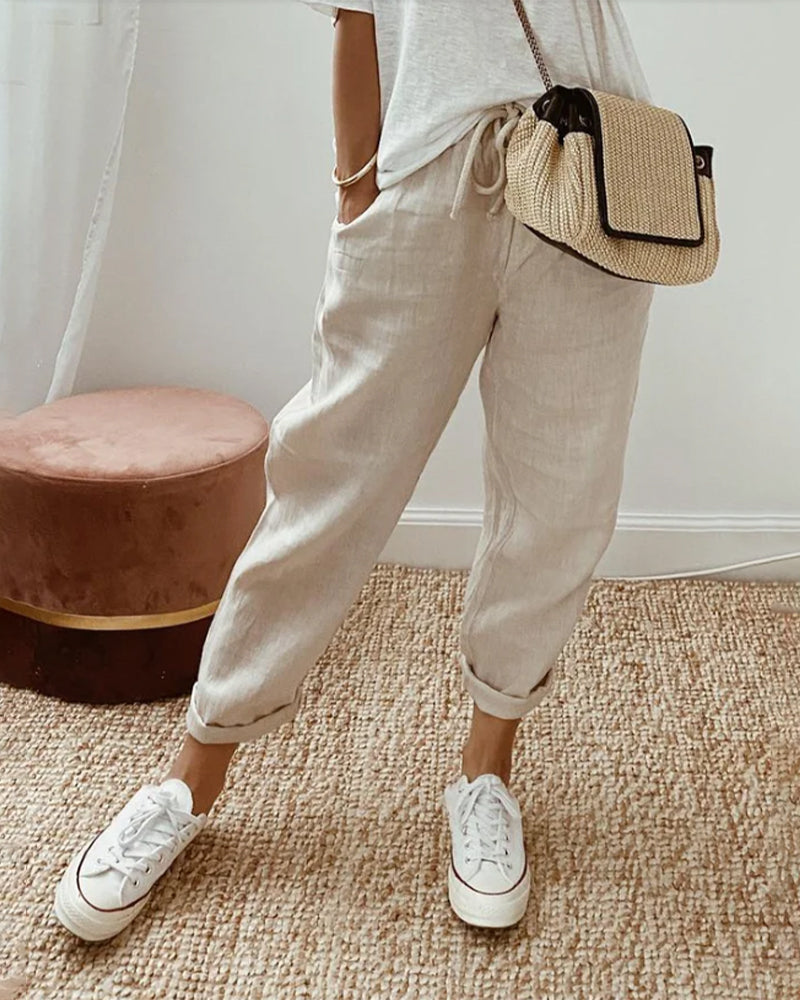 Elegant Comfort Fluid Trousers