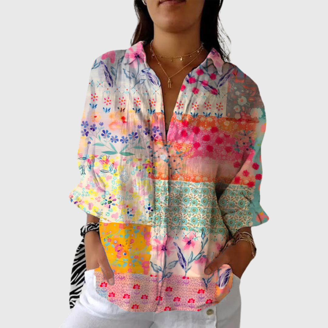 Lightweight and Colourful Printed Blouse