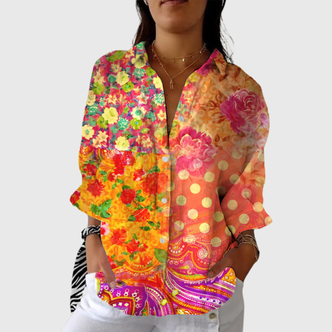 Lightweight and Colourful Printed Blouse