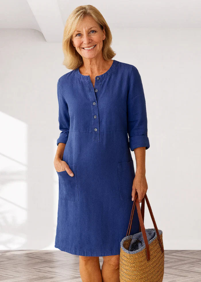 EVI | Casual women's dress with a relaxed fit and timeless look for every day