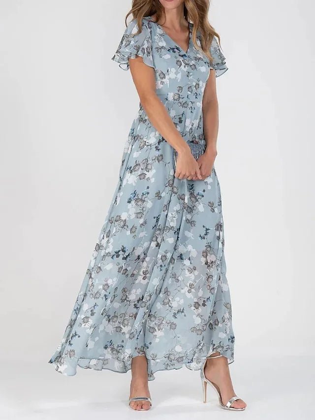 ZURI | ELEGANT AND FLOWY DRESS WITH SLIMMING EFFECT
