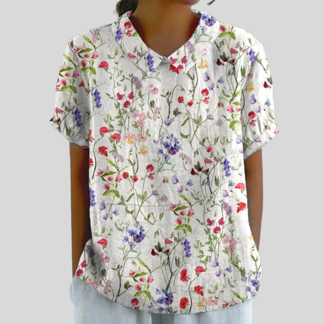 Floral Comfort Elegant Top