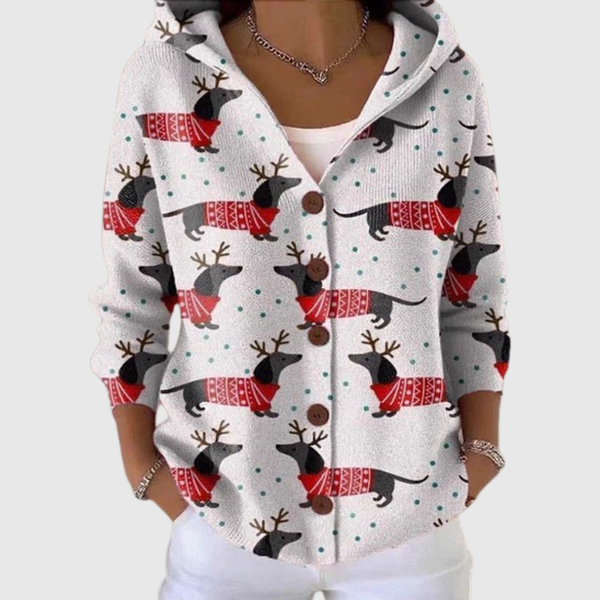 Hooded Knit Comfort Cardigan