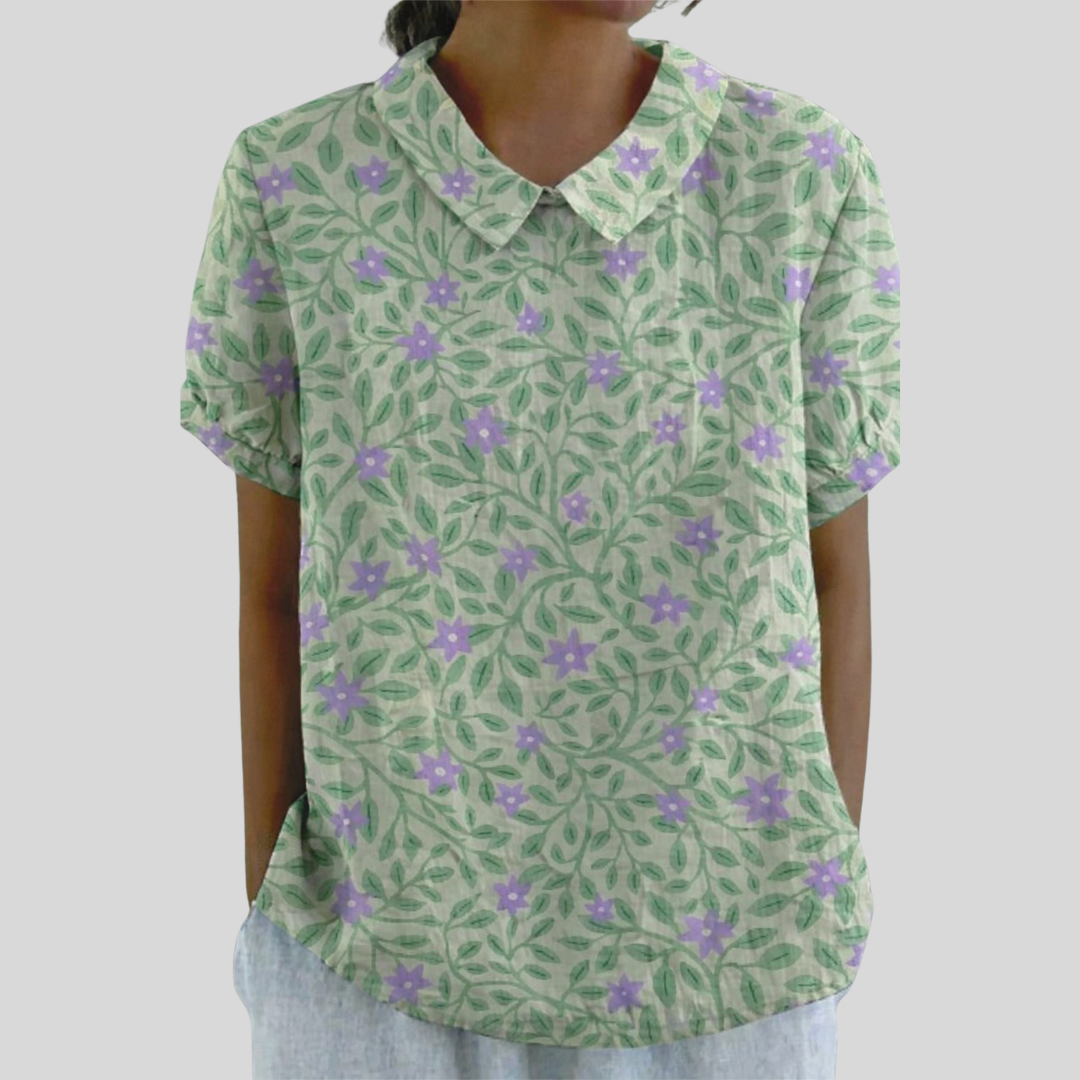 Floral Comfort Elegant Top