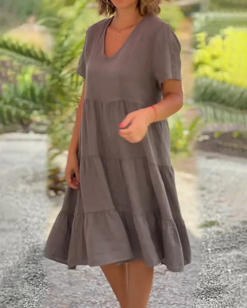 Bexley - Casual Summer Dress with V-Neck