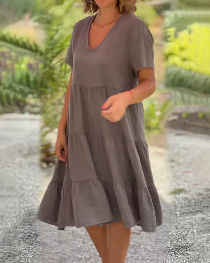 Bexley - Casual Summer Dress with V-Neck