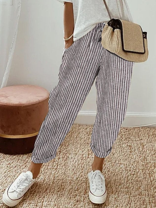 Elegant Comfort Fluid Trousers