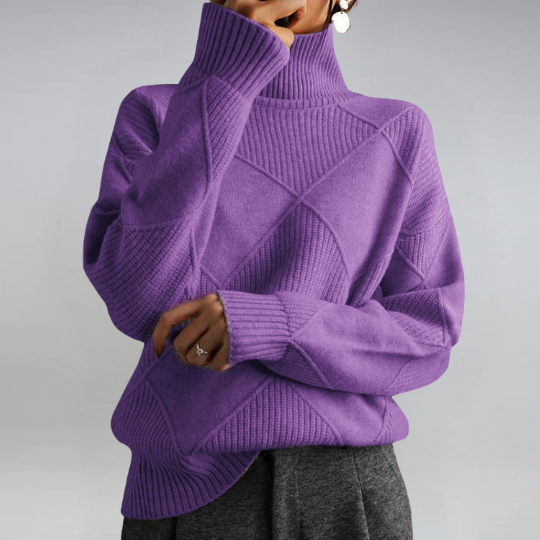 Lauren | Luxurious Cashmere Roll Neck Jumper
