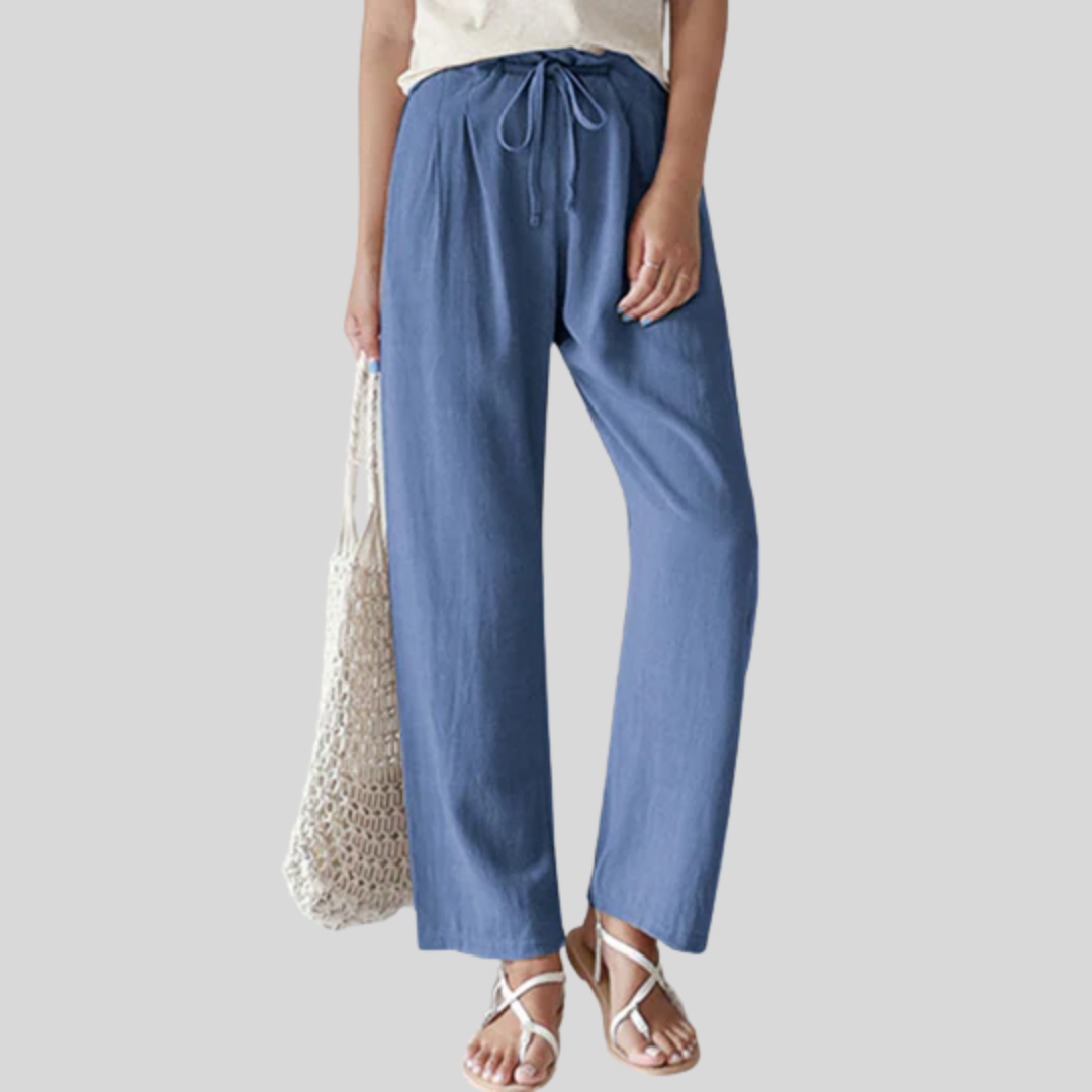 Vara - Relaxed Fit Drawstring Trousers