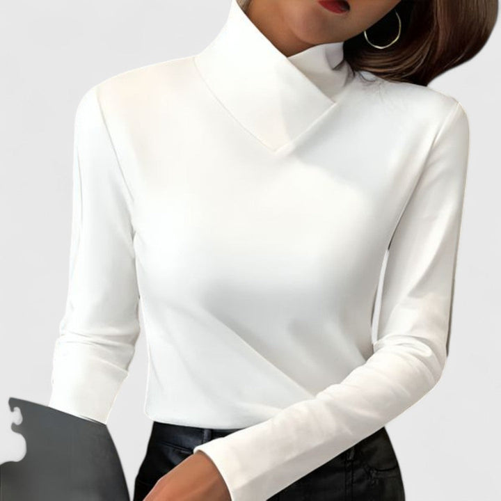 Clair | Elegant High Neck Jumper
