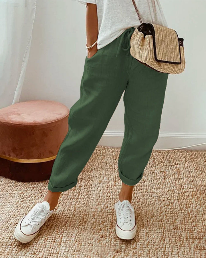 Elegant Comfort Fluid Trousers
