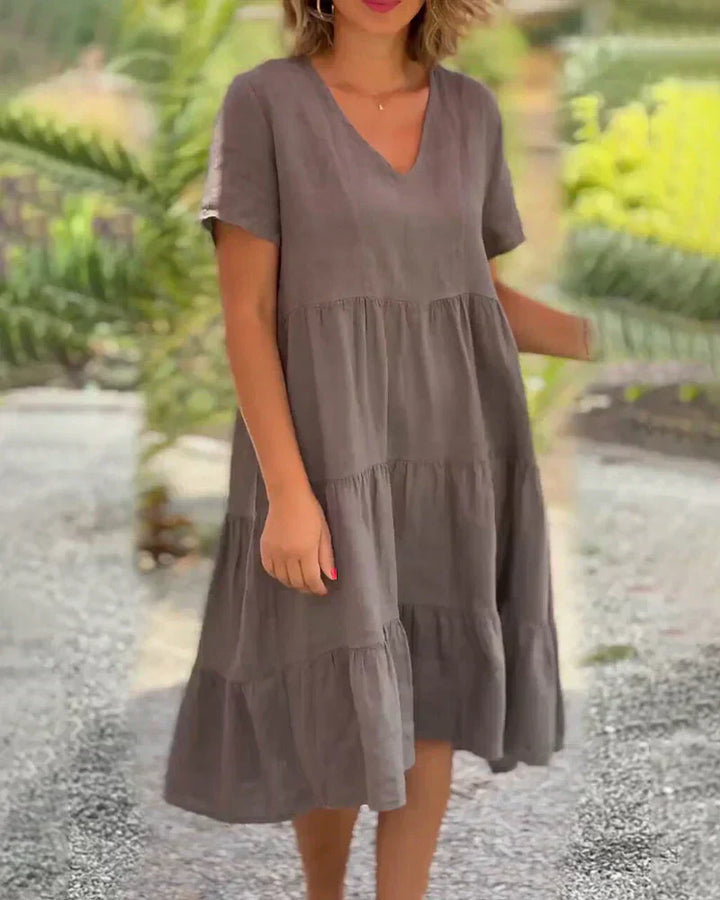 Bexley - Casual Summer Dress with V-Neck