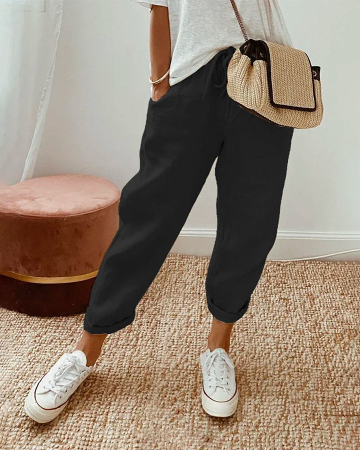Elegant Comfort Fluid Trousers
