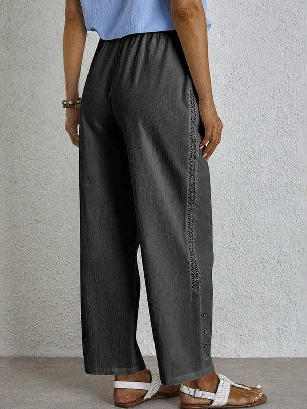 Shania - Relaxed Buttoned Trousers