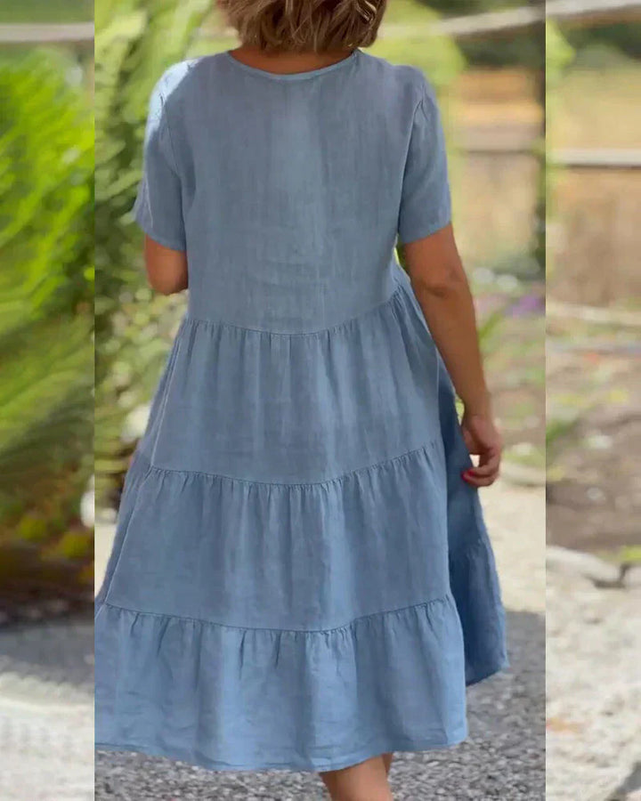 Bexley - Casual Summer Dress with V-Neck