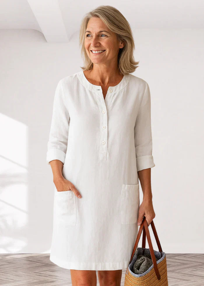 EVI | Casual women's dress with a relaxed fit and timeless look for every day