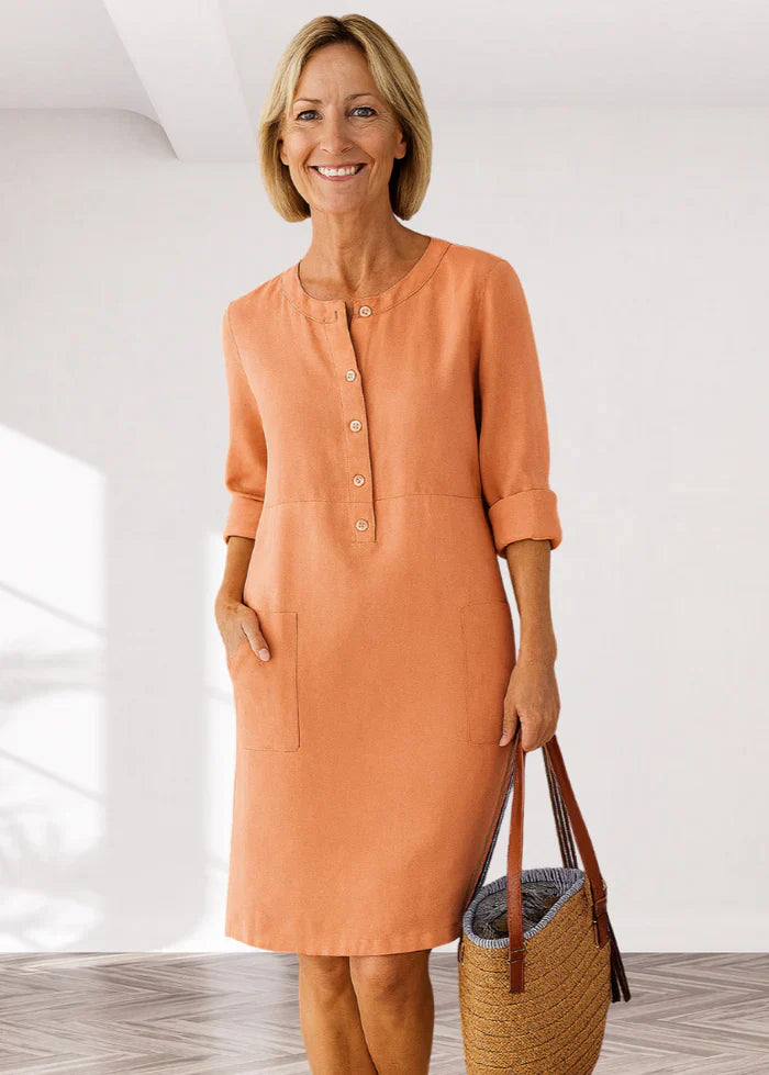 EVI | Casual women's dress with a relaxed fit and timeless look for every day