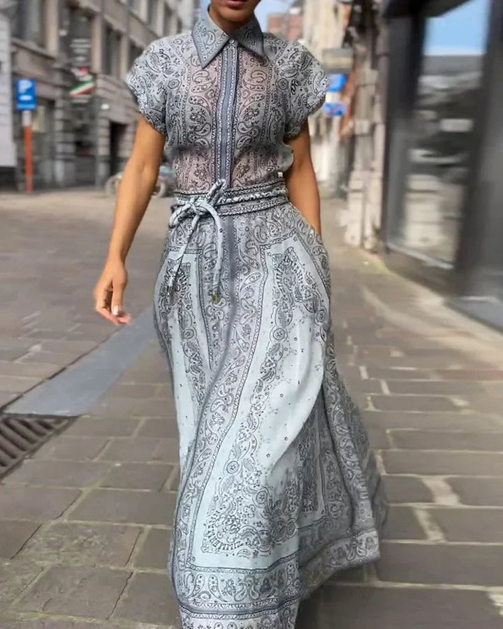 Adele - Bohemian Printed Two-Piece Set