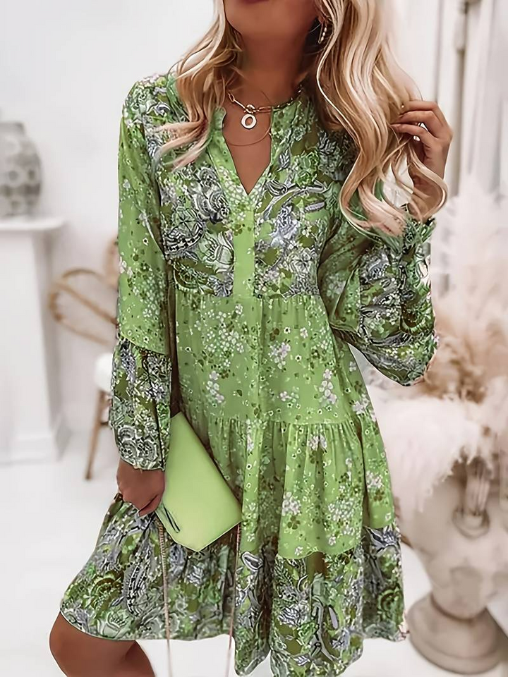 Eira - Printed Boho Dress