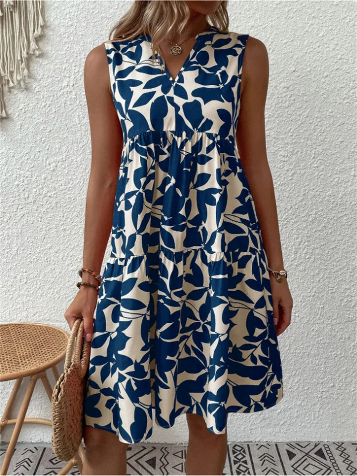TASHA | MIDI FLUID DRESS WITH FLARED SILHOUETTE