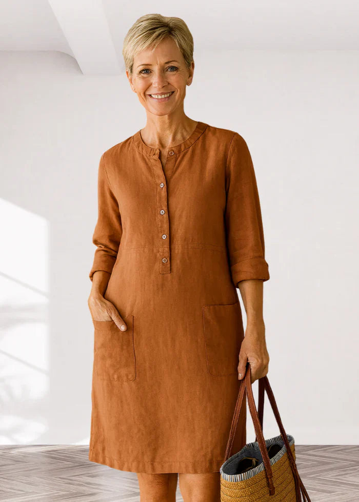 EVI | Casual women's dress with a relaxed fit and timeless look for every day