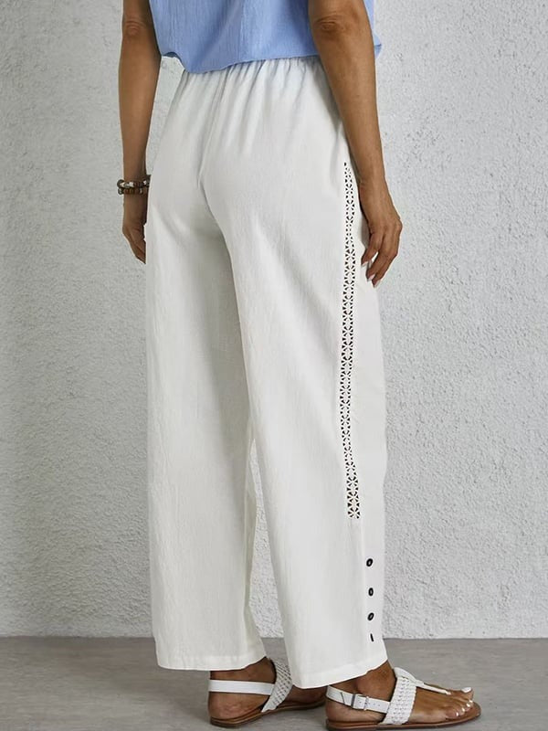 Shania - Relaxed Buttoned Trousers
