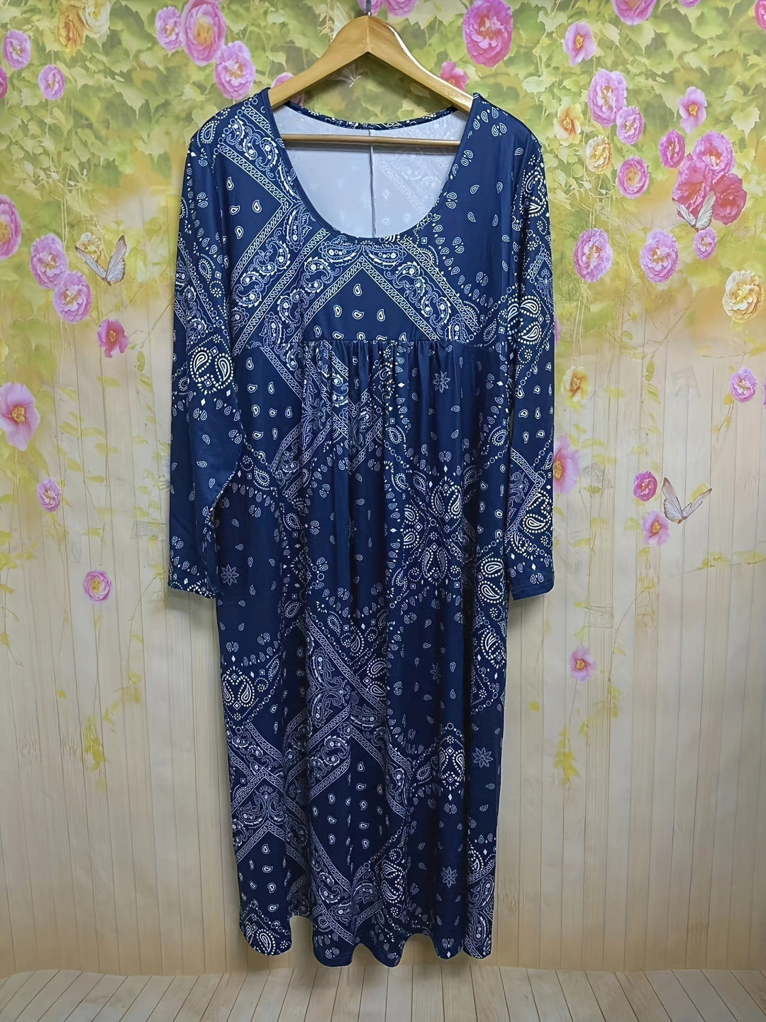 ELOWEN | CASUAL LONG-SLEEVED MIDI DRESS