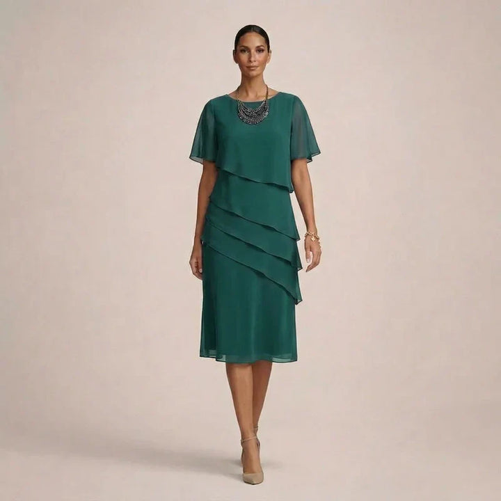 MARA | Elegant Ruffle Dress with Flattering Comfort