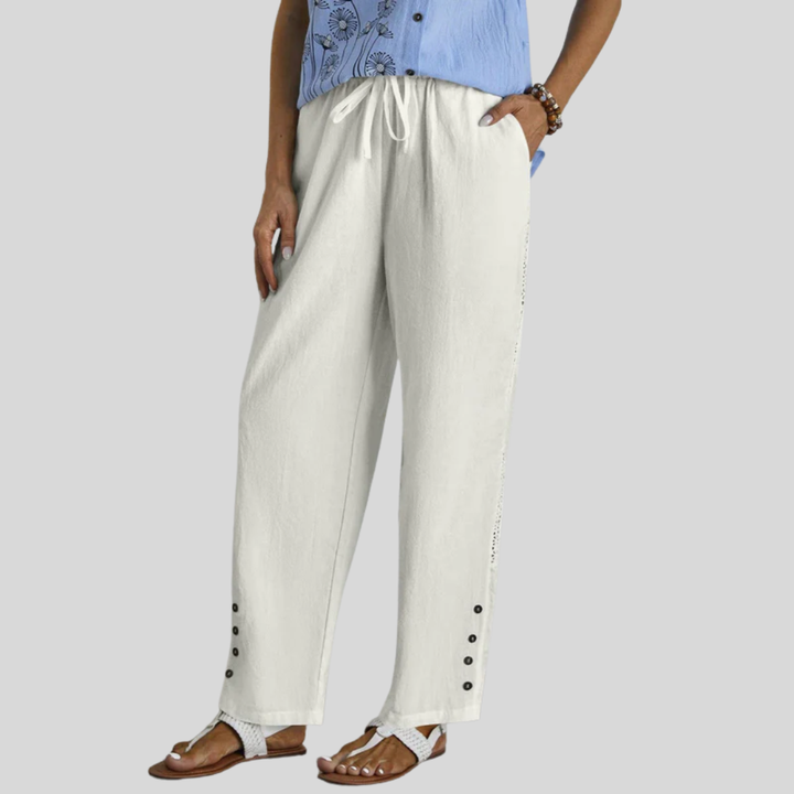 Shania - Relaxed Buttoned Trousers