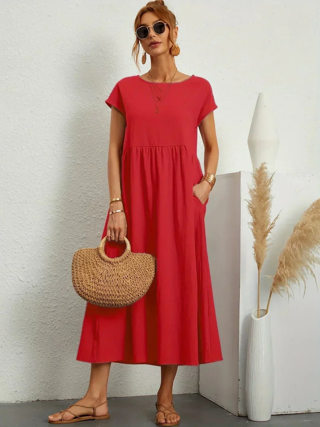 HEIKE | FLOATING MIDI DRESS OF TIMELESS ELEGANCE