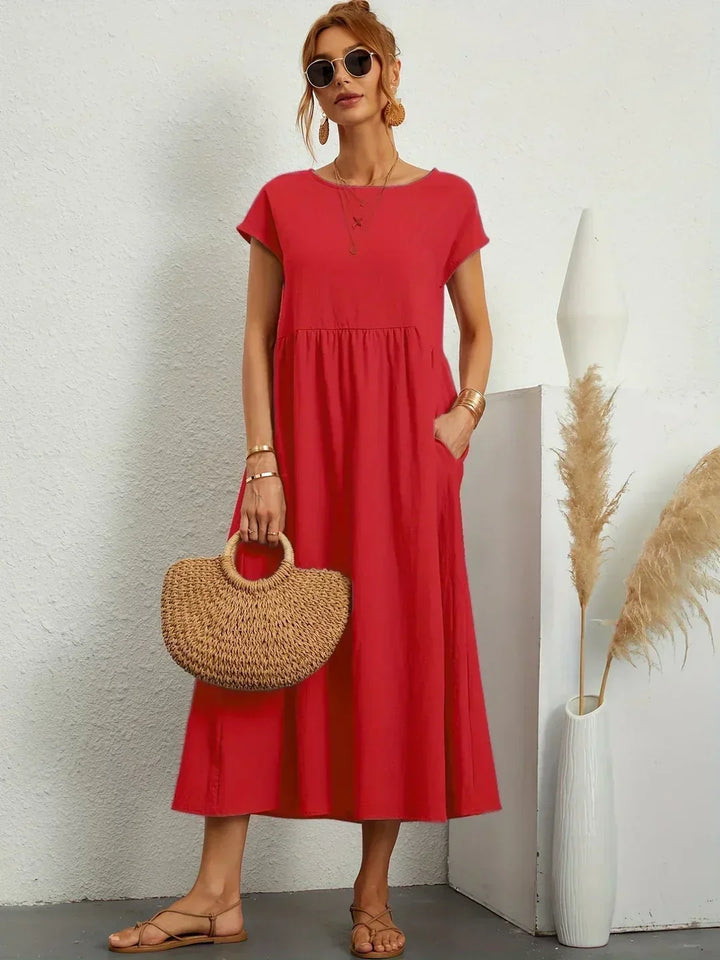 HEIKE | FLOATING MIDI DRESS OF TIMELESS ELEGANCE