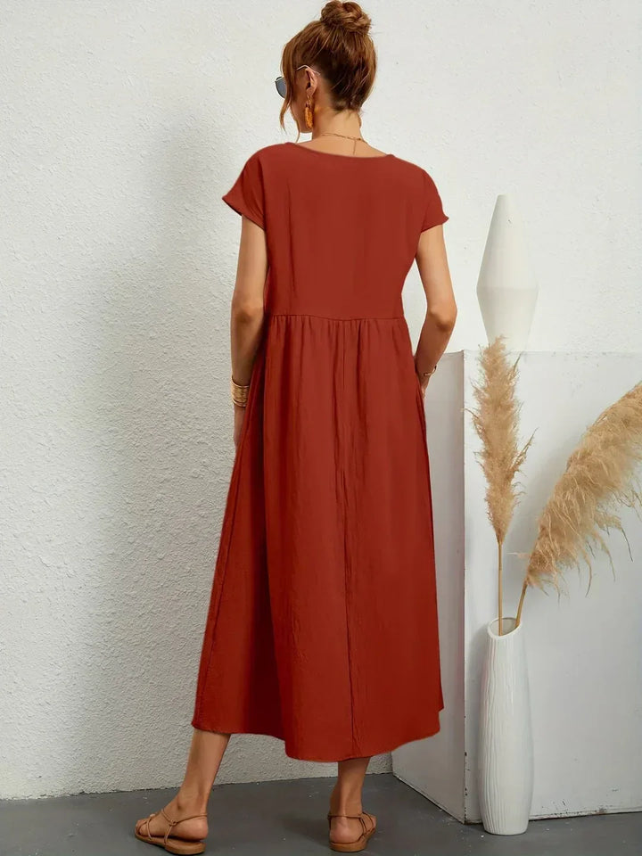 HEIKE | FLOATING MIDI DRESS OF TIMELESS ELEGANCE