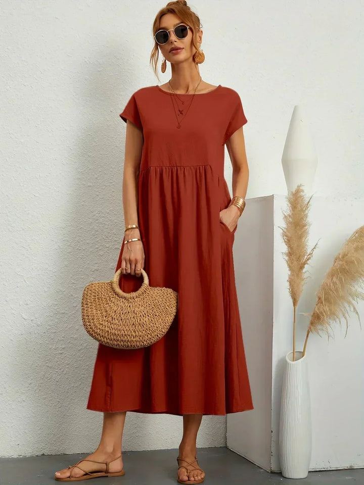 HEIKE | FLOATING MIDI DRESS OF TIMELESS ELEGANCE
