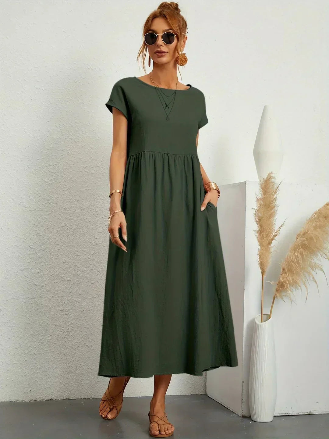 HEIKE | FLOATING MIDI DRESS OF TIMELESS ELEGANCE