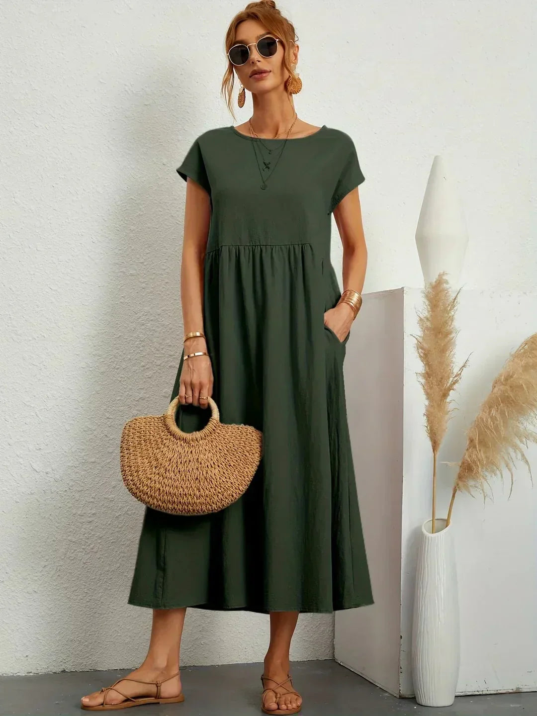 HEIKE | FLOATING MIDI DRESS OF TIMELESS ELEGANCE
