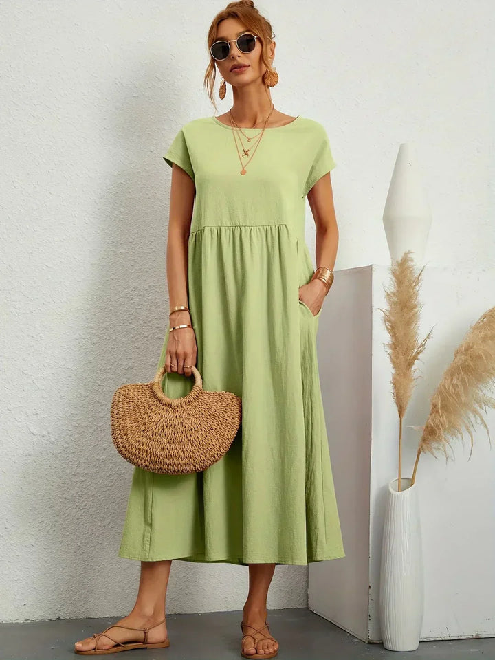 HEIKE | FLOATING MIDI DRESS OF TIMELESS ELEGANCE