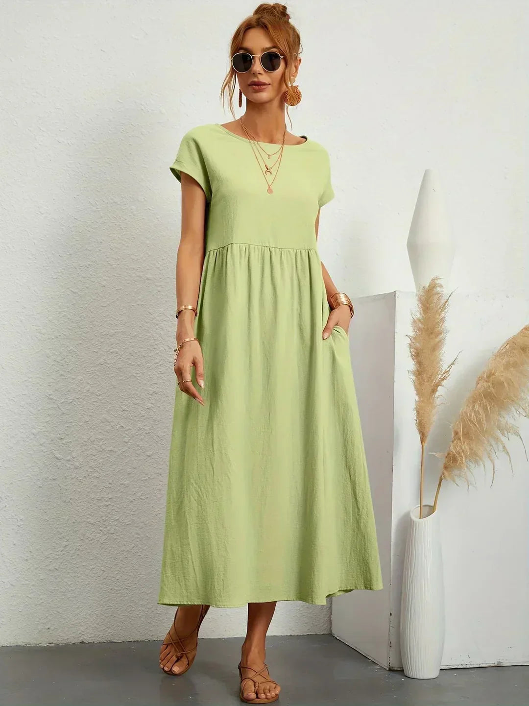HEIKE | FLOATING MIDI DRESS OF TIMELESS ELEGANCE