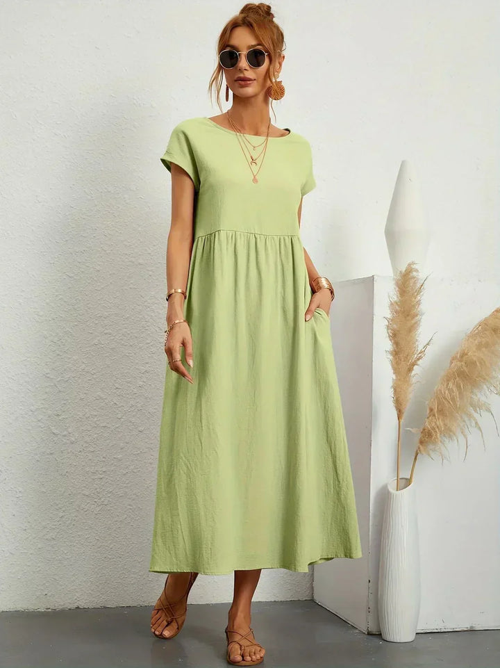 HEIKE | FLOATING MIDI DRESS OF TIMELESS ELEGANCE