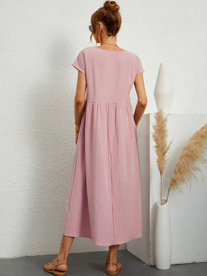 HEIKE | FLOATING MIDI DRESS OF TIMELESS ELEGANCE