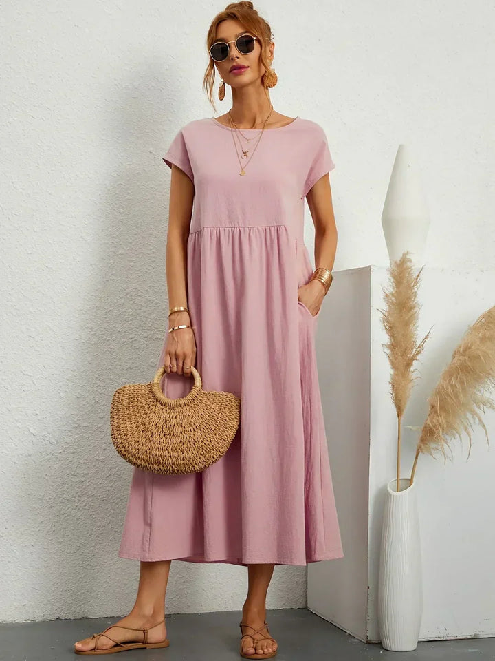 HEIKE | FLOATING MIDI DRESS OF TIMELESS ELEGANCE
