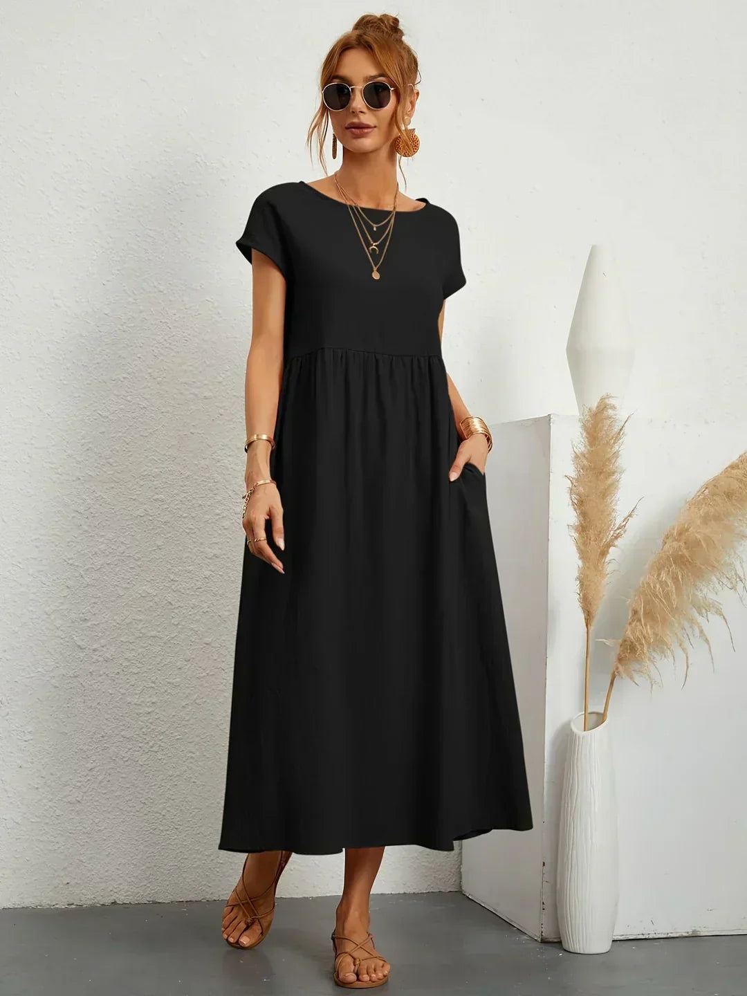 HEIKE | FLOATING MIDI DRESS OF TIMELESS ELEGANCE