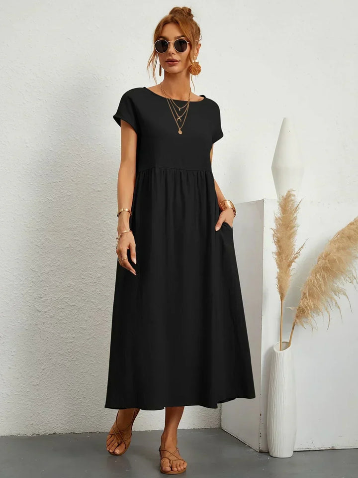 HEIKE | FLOATING MIDI DRESS OF TIMELESS ELEGANCE