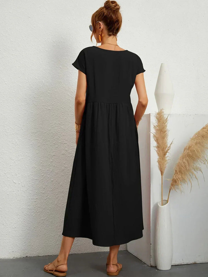 HEIKE | FLOATING MIDI DRESS OF TIMELESS ELEGANCE